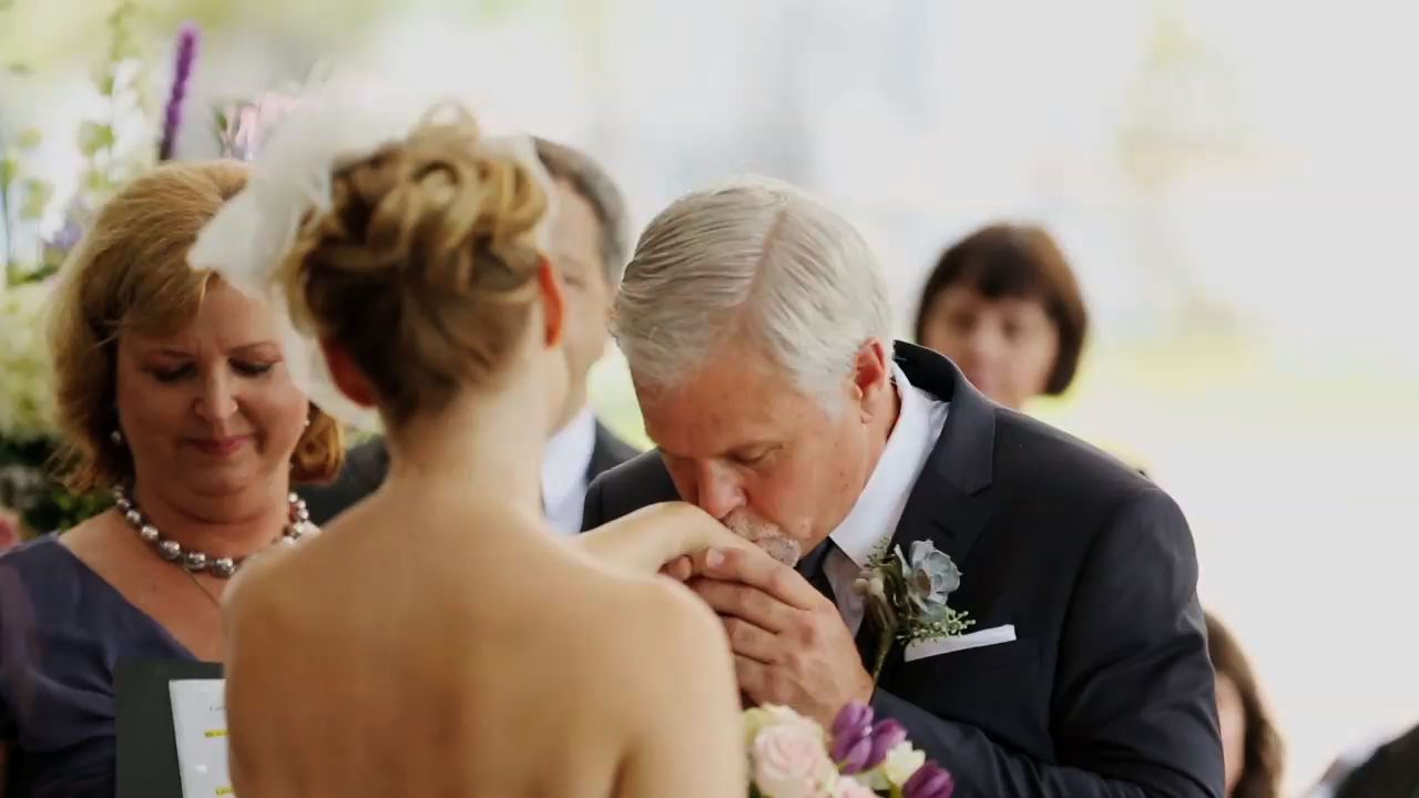Such a sweet moment during their vows.