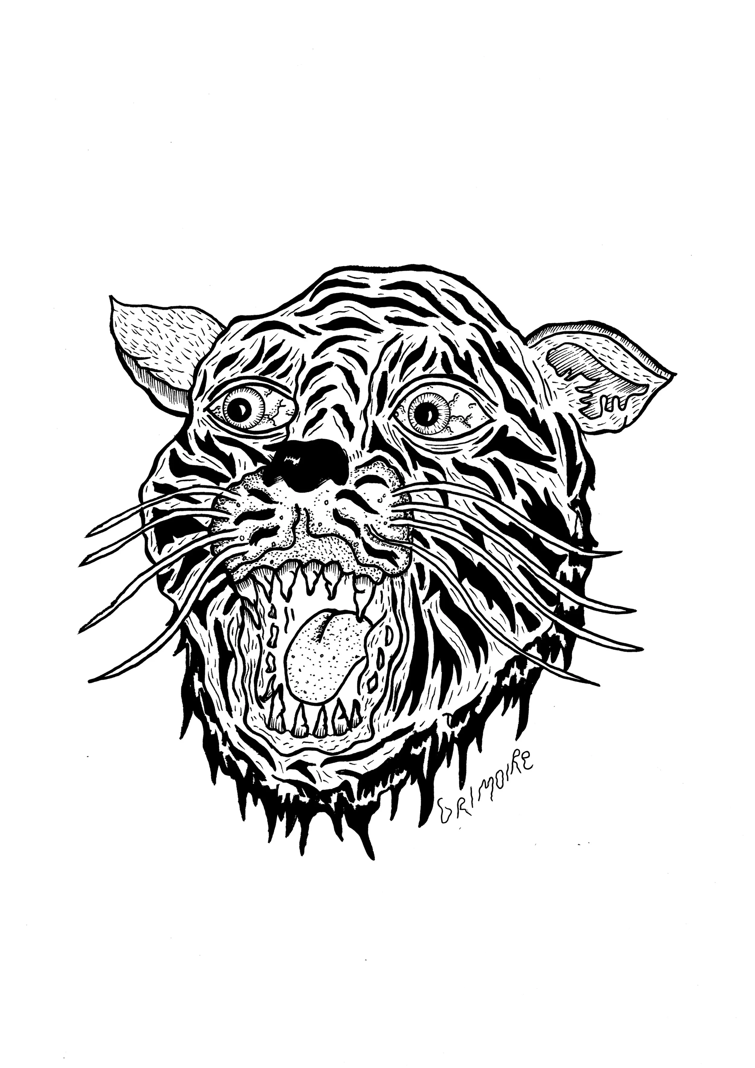 Back Design - Sailor Jerry Tiger.