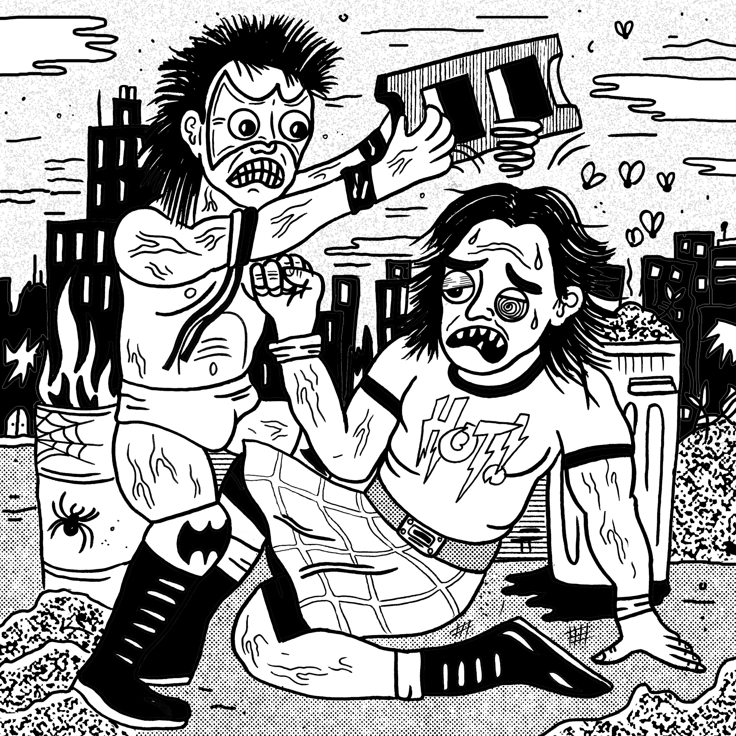 Panel for Lance Schibi's web comic - 'For the Title'.