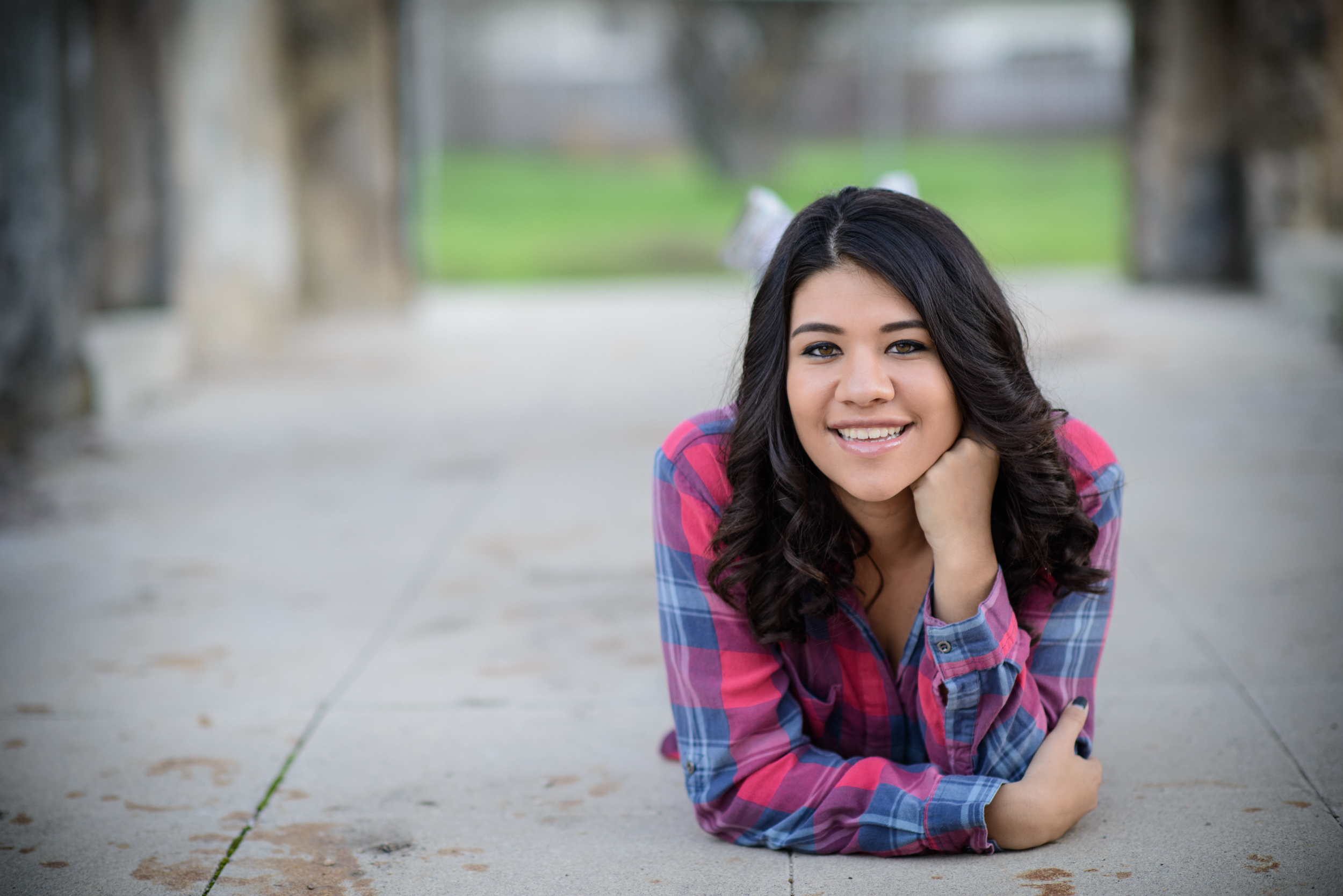 Cute plaid shirt! Love it when senior's bring their favorite shirt! Senior portraits should show their personality and what they like to wear. #plaid #seniorportraits #senior #classof2015 #kristijophotography #menifeephotographer #menifee #santarosaacademy #southerncaliforniaphotographer