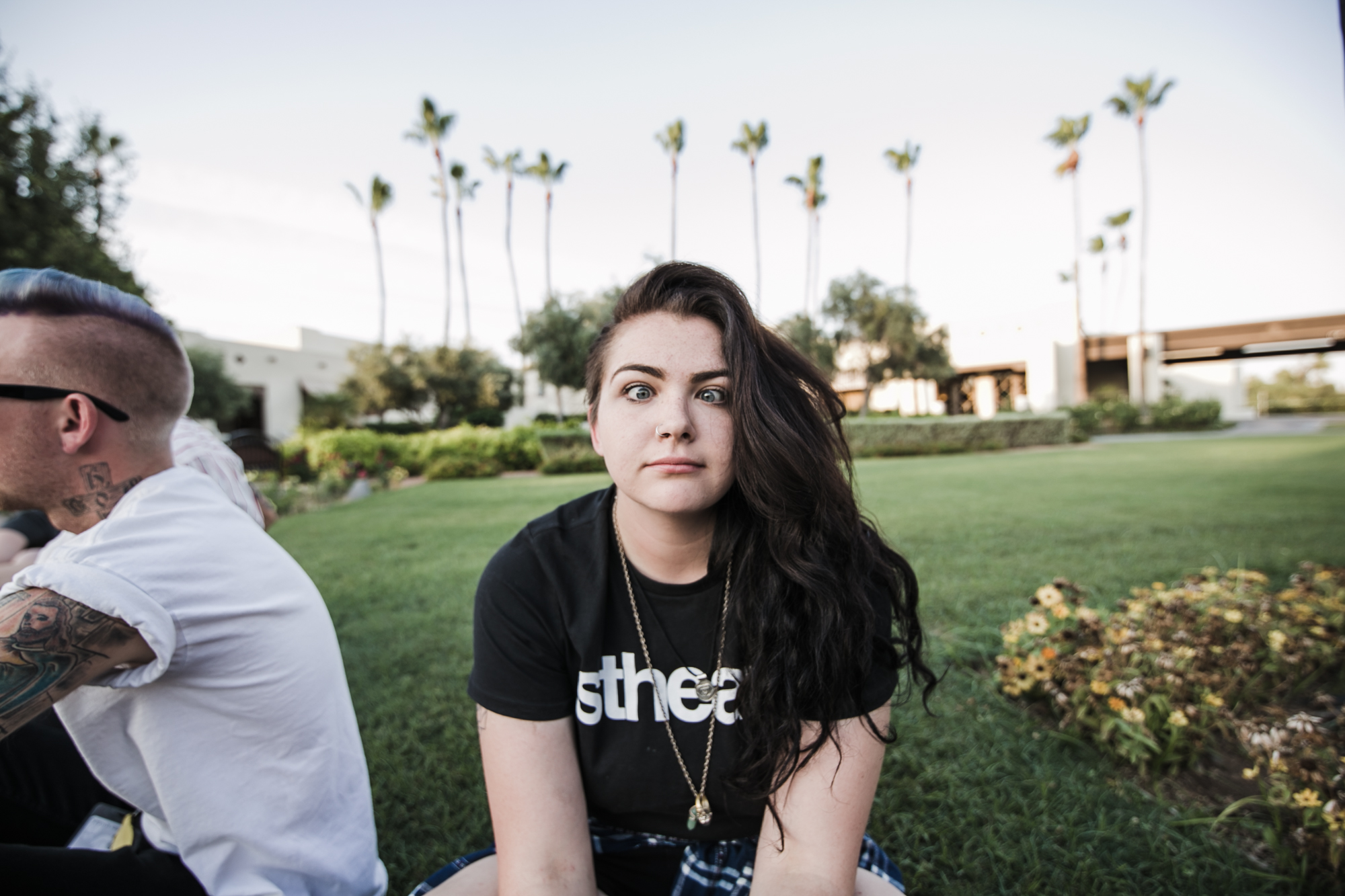 ME WAITING FOR SHUTTLE. PIC BY MYKEL.