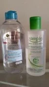 Micellar waters by Simple and Garnier available in your local drugstore.