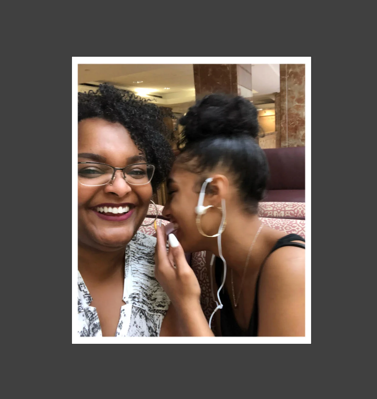 Me with my daughter, having a cherished moment.