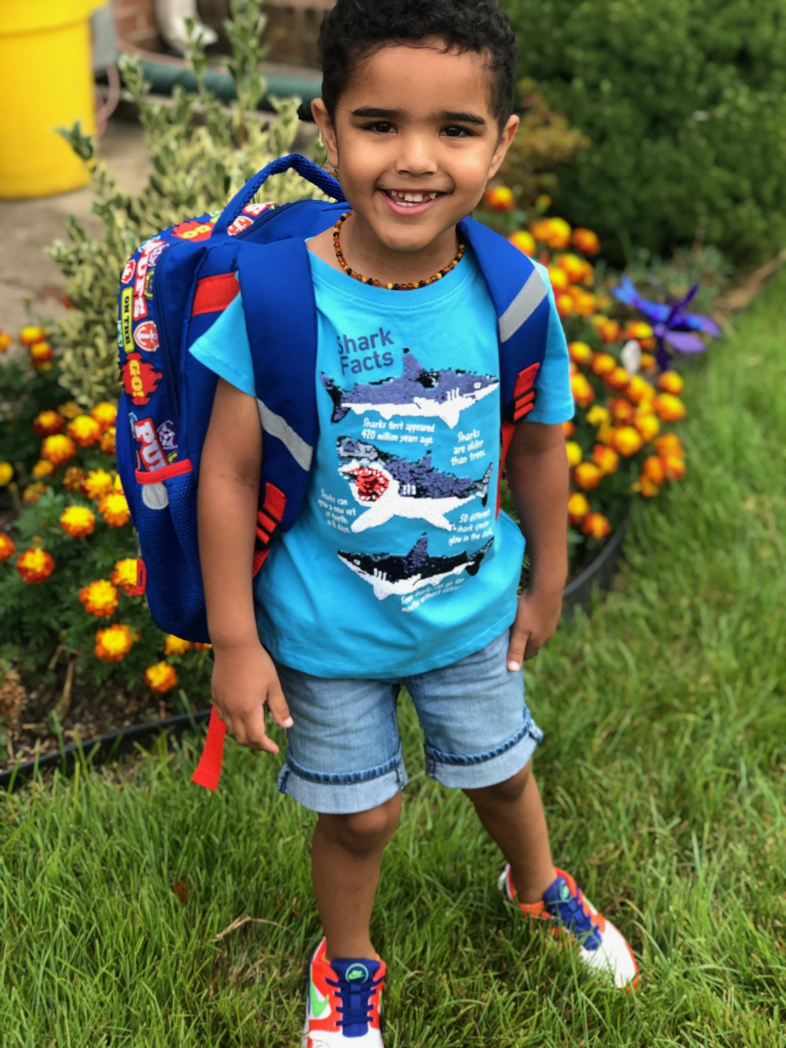 My little puddin’ pop growing up! If you ask him where his tooth is he says, “I lost it!”