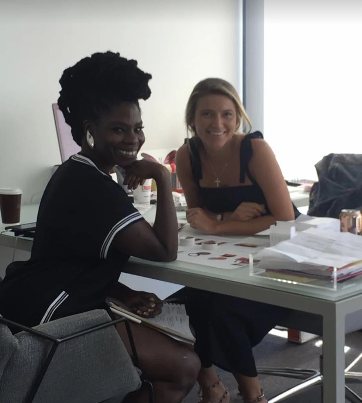 Danessa and Madison working on products.Photo Property of LimeLife by Alcone