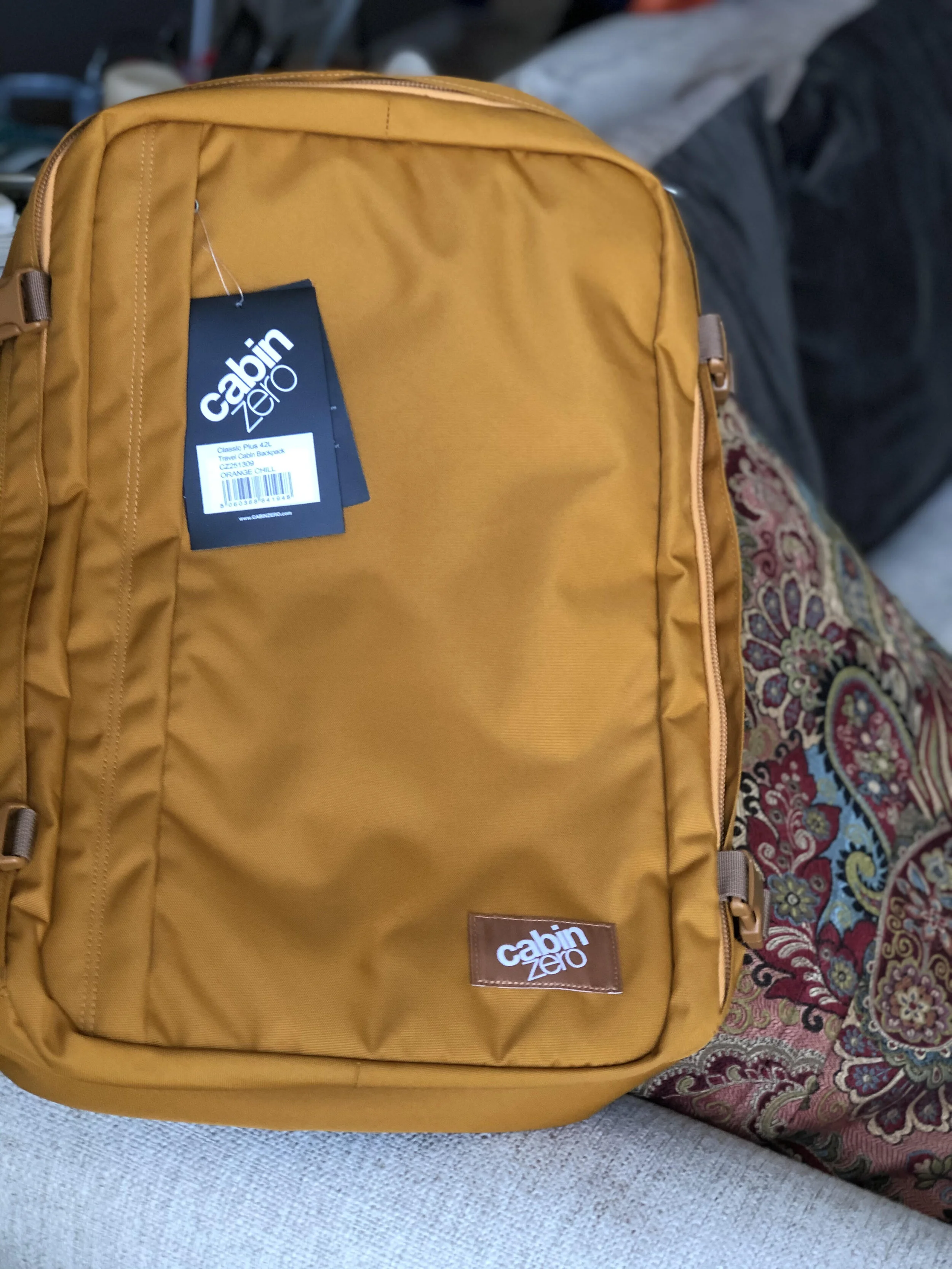 We all have some variation of this carry on backpack. I chose this Cabin Zero because of the roomy interior with room for custom cubes.