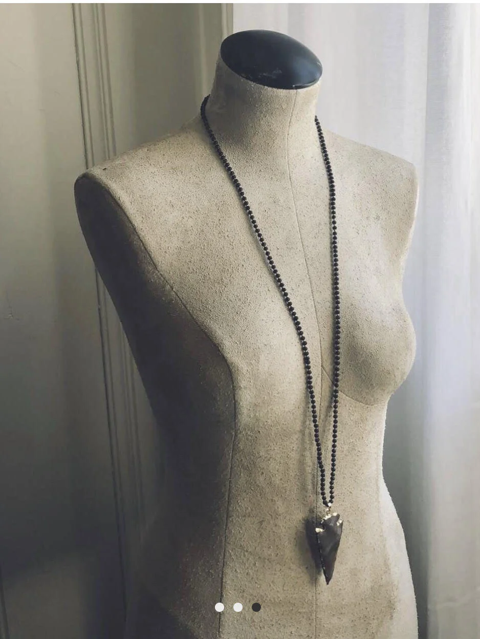 Jasper Arrowhead Necklace