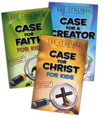 Lee Strobel’s Case for Christ, Creation and Faith for Kids books. These books will support what’s been covered in DPKids earlier this year.