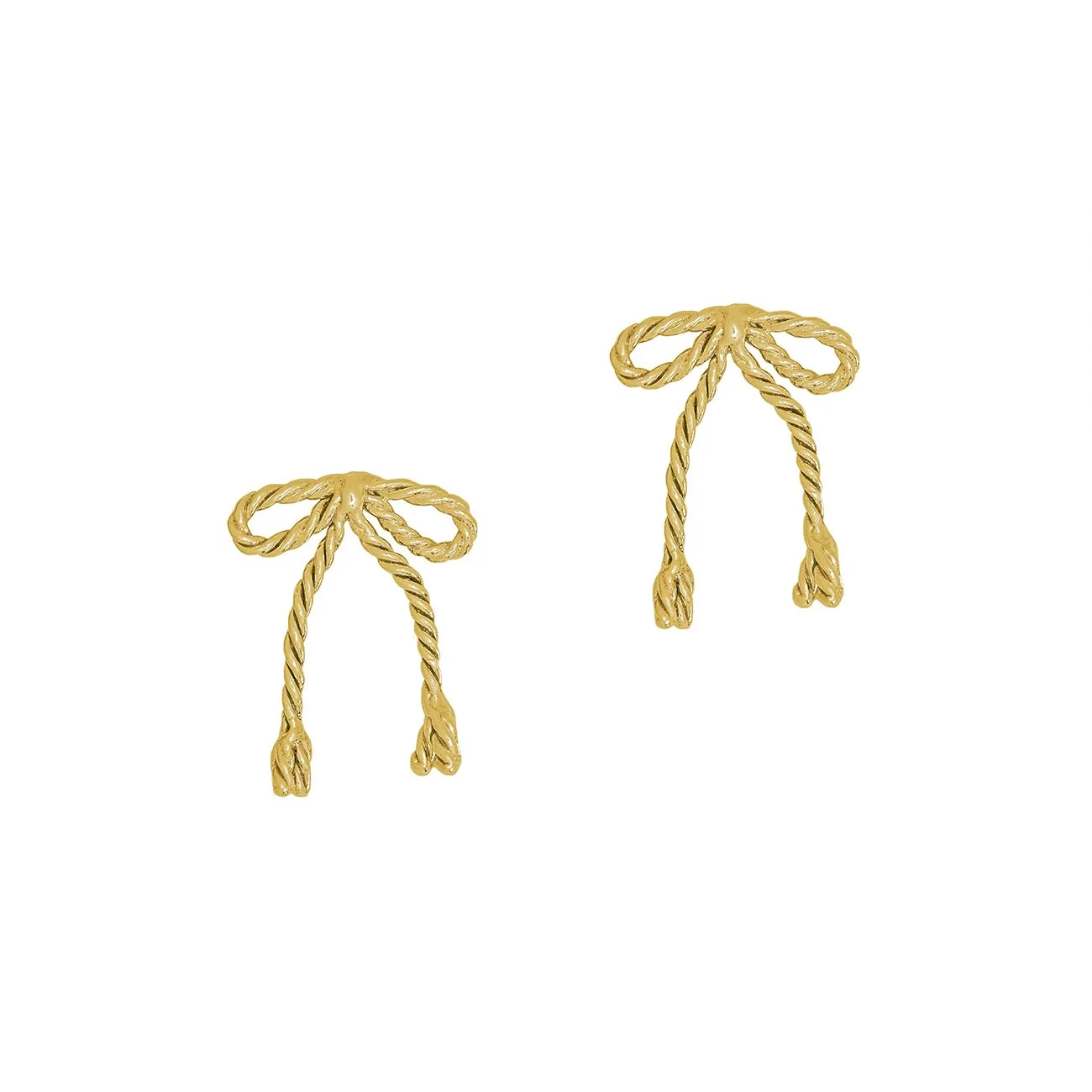 Petit Palais Bow Studs, Brass