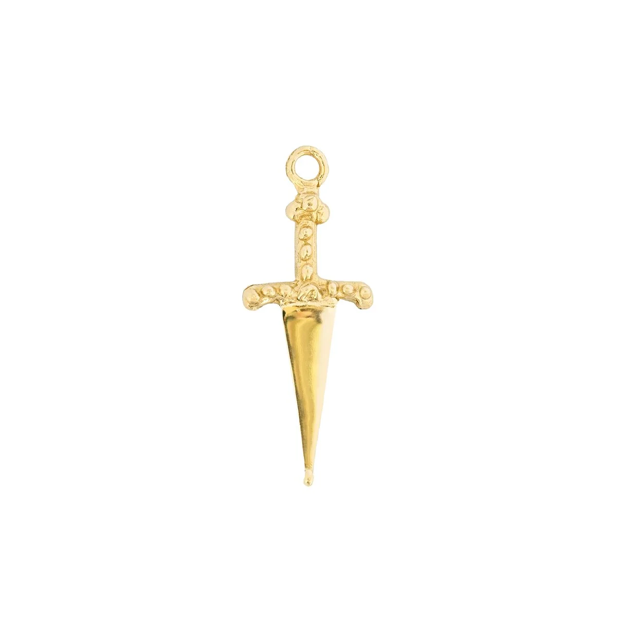 Dagger Charm, Brass