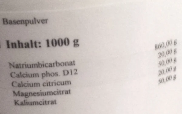 Basenpulver bei Übersäuerung