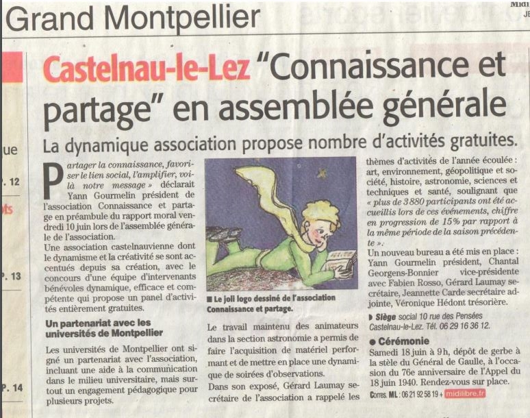 Grand Midi libre article numéro 1