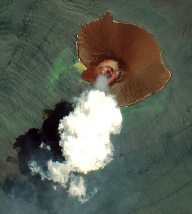 L’Anak Krakatau le 17 avril 2020