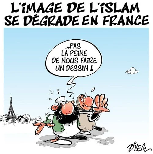 Caricaturiste algérien, Ali Dilem commence sa carrière au journal Alger républicain en 1989 et travaille actuellement à LIBERTE. Traqué par les intégristes et harcelé en permanence par le pouvoir, il documente au quotidien l’actualité algérienne et ses prolongements vers la France et l’islam.