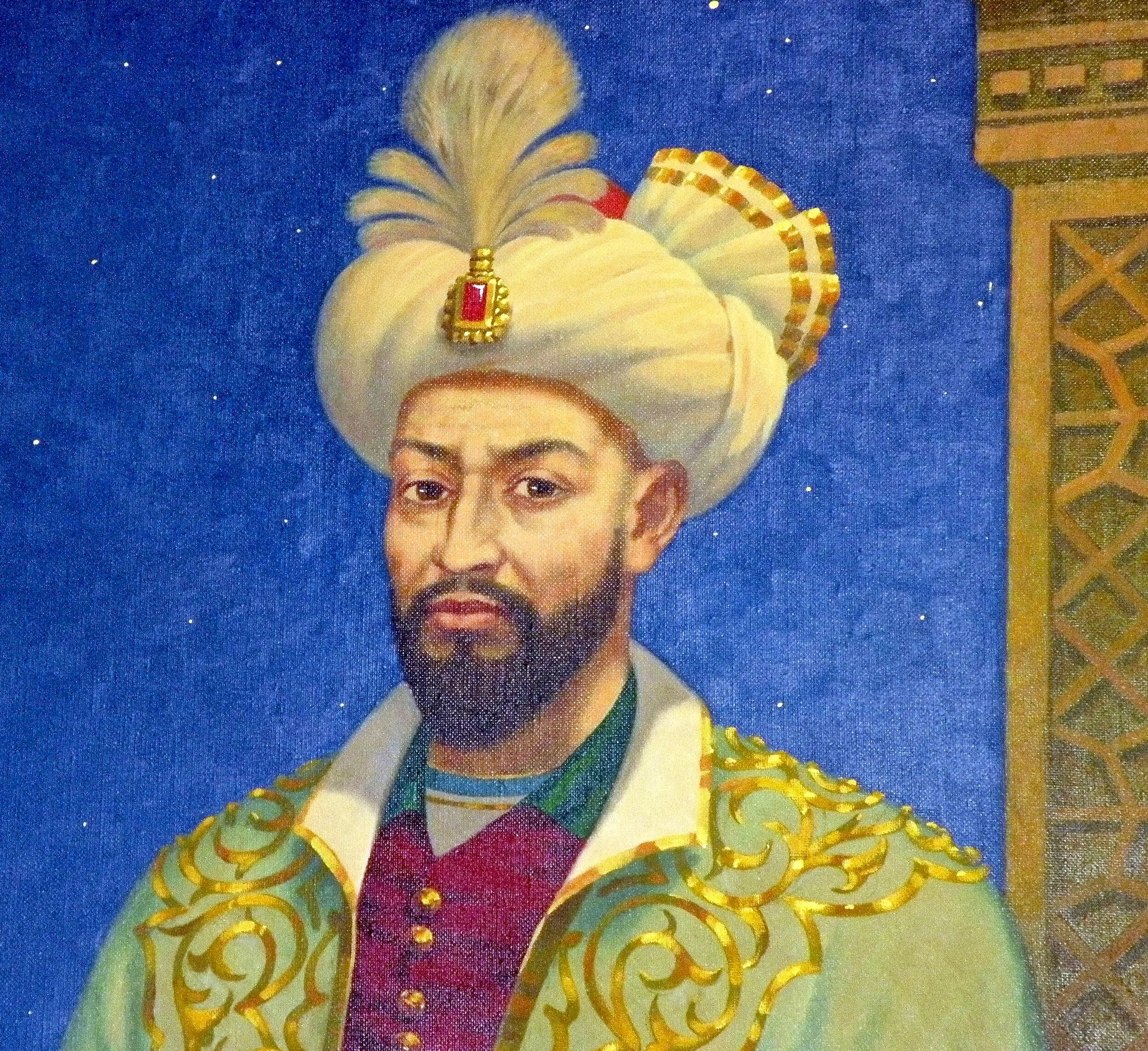 Portrait “de fantaisie” d’Oulough Beg dans le musée associé à la ruine du sextant géant.
