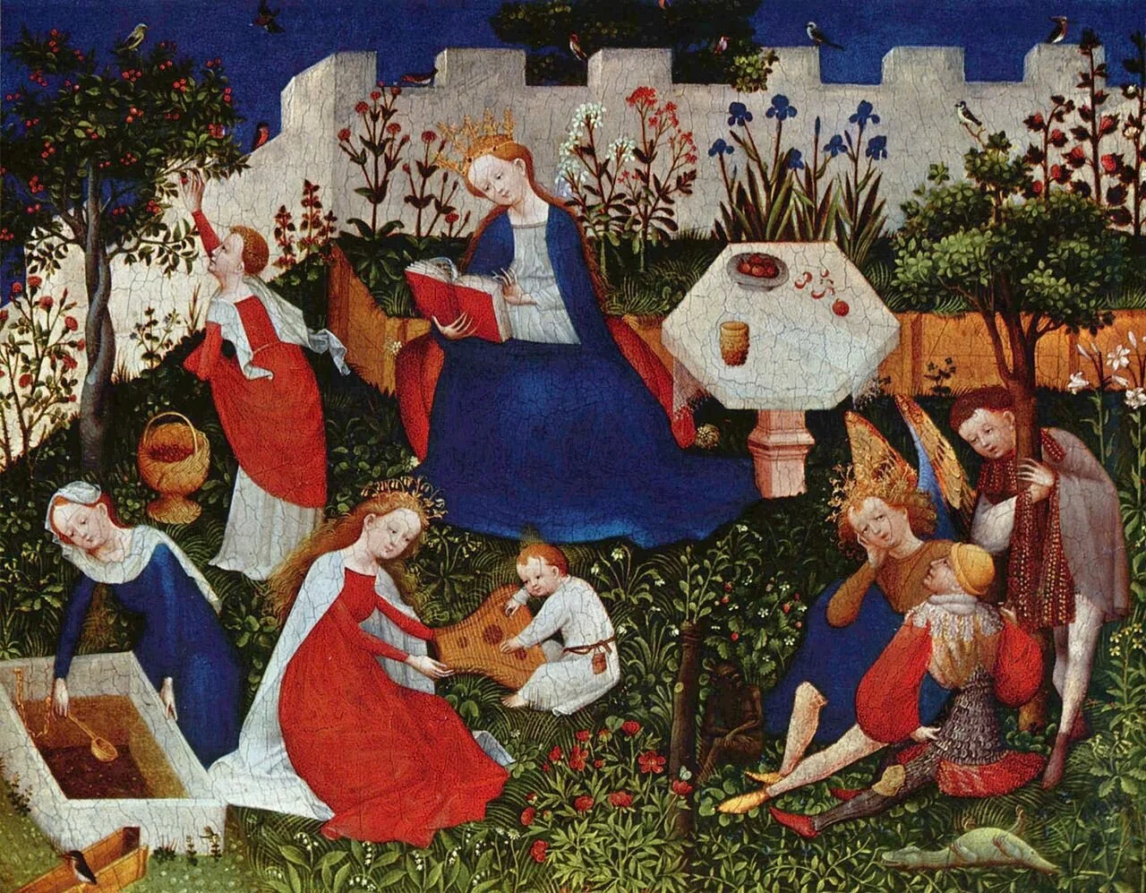   Maitre du Haut Rhin  Jardin de Paradis    (Tableau ; vers 1410) – Städel Museum, FRANCFORT SUR LE MAIN.  