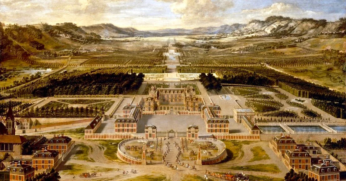   P. PATEL – Vue cavalière du Château de Versailles  (1668 ; détail) 