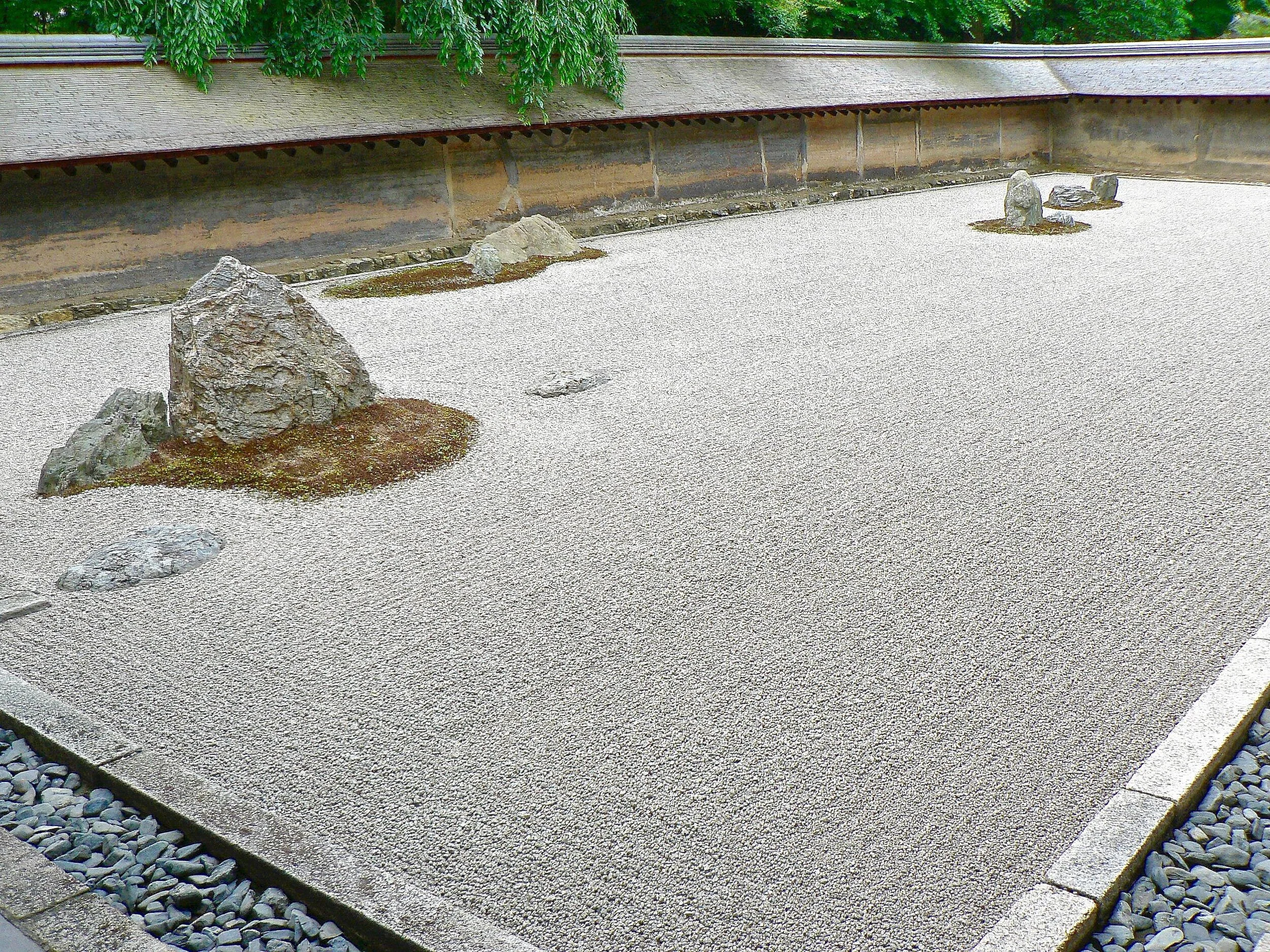 jardin sec du Ryoan Ji à Kyoto (Japon)