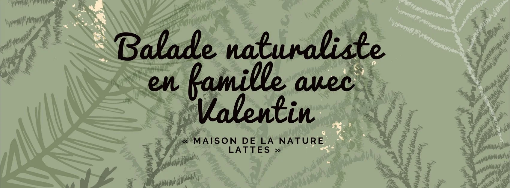 BALADE NATURALISTE « MAISON DE LA NATURE LATTES »