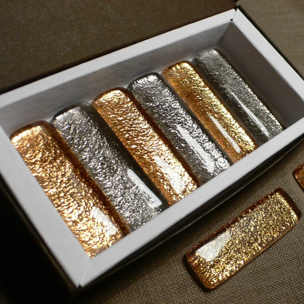 Coffret Porte-couteaux Métal Argenté Et Verre – Occasion Très Bon état