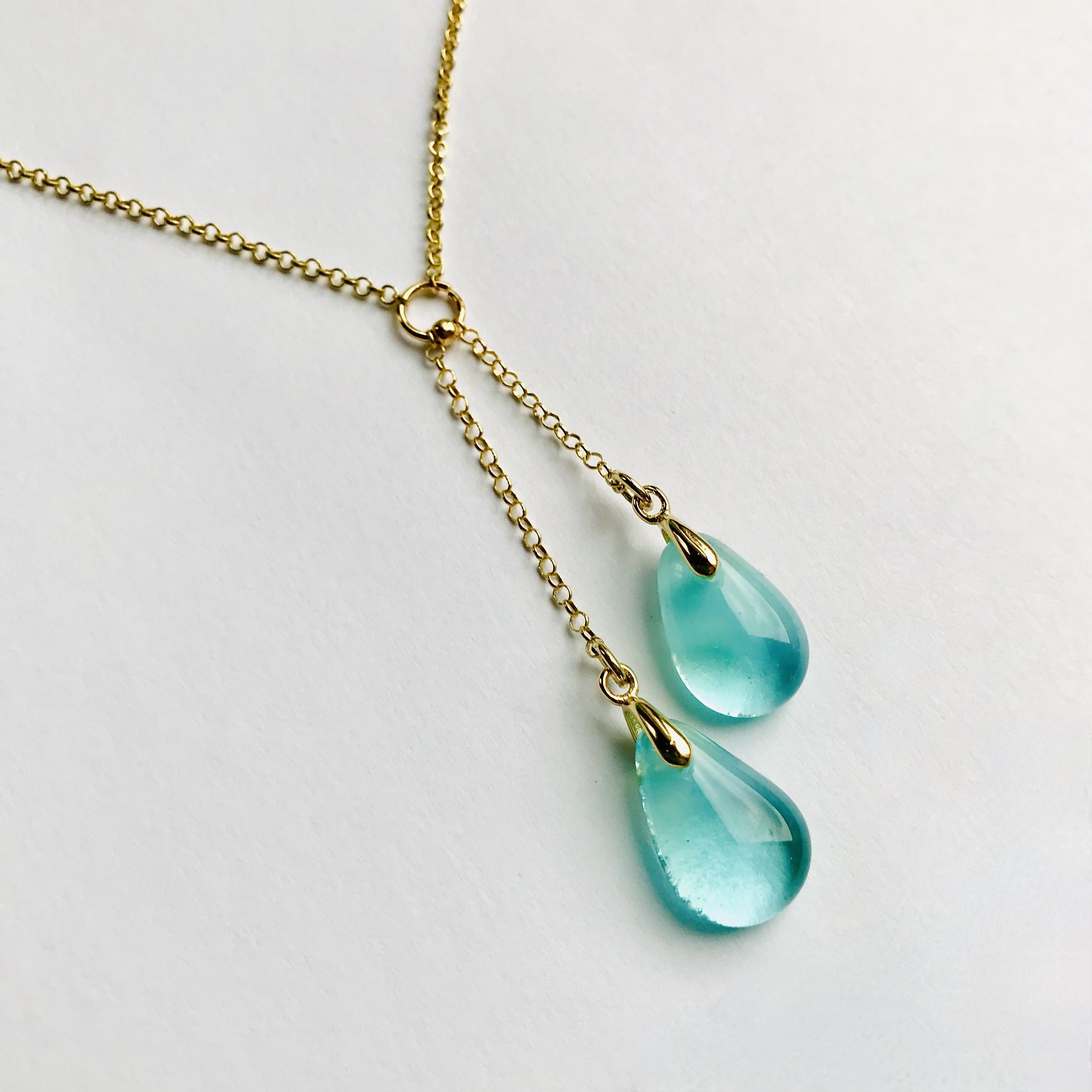 Pendentif Carillon bleu aqua.9F3B119D-0F41-4293-B116-916DC985FB57_1_201_a.jpg