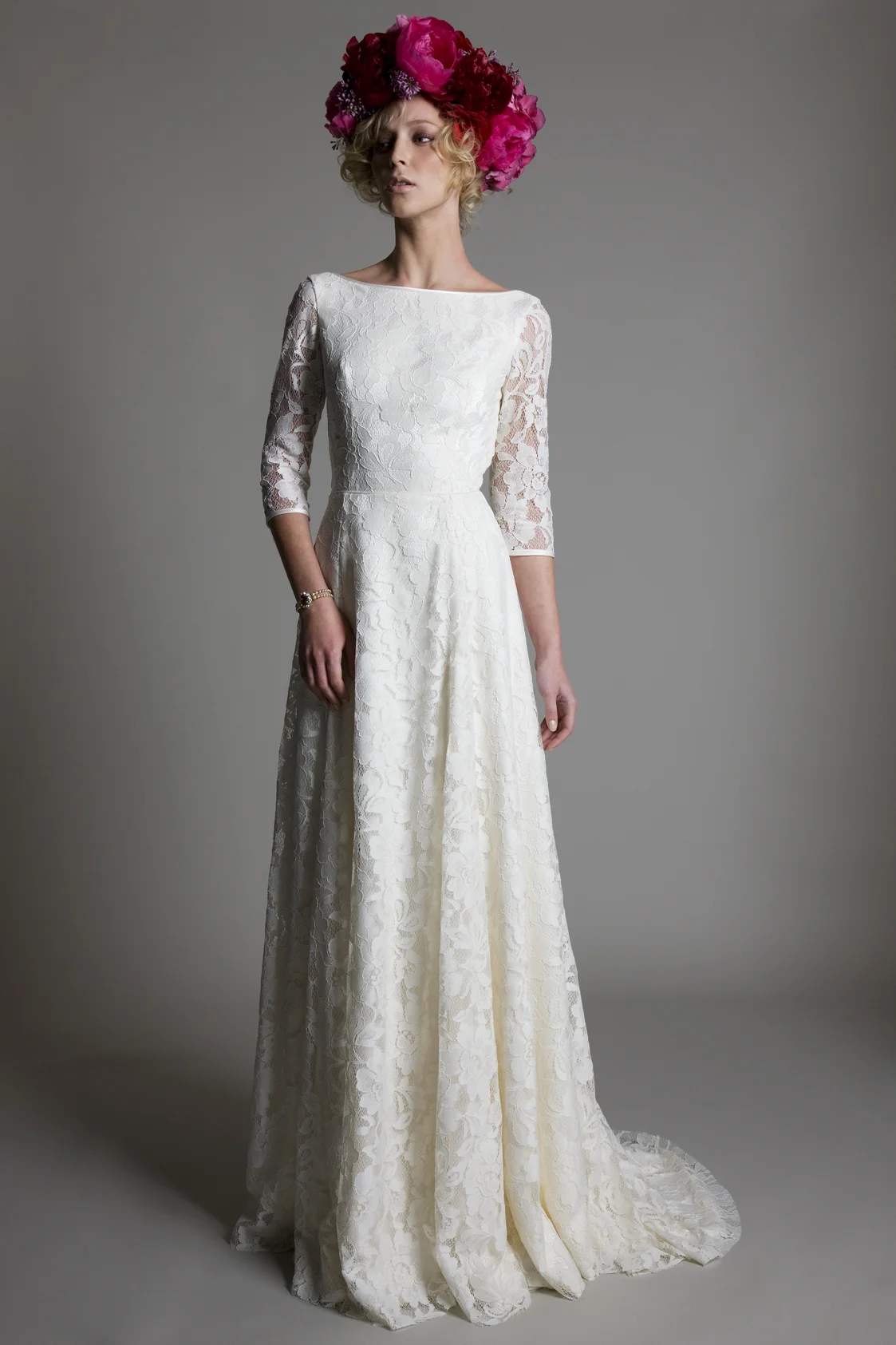 Antonia ivory lace bridal wedding dress by Halfpenny London