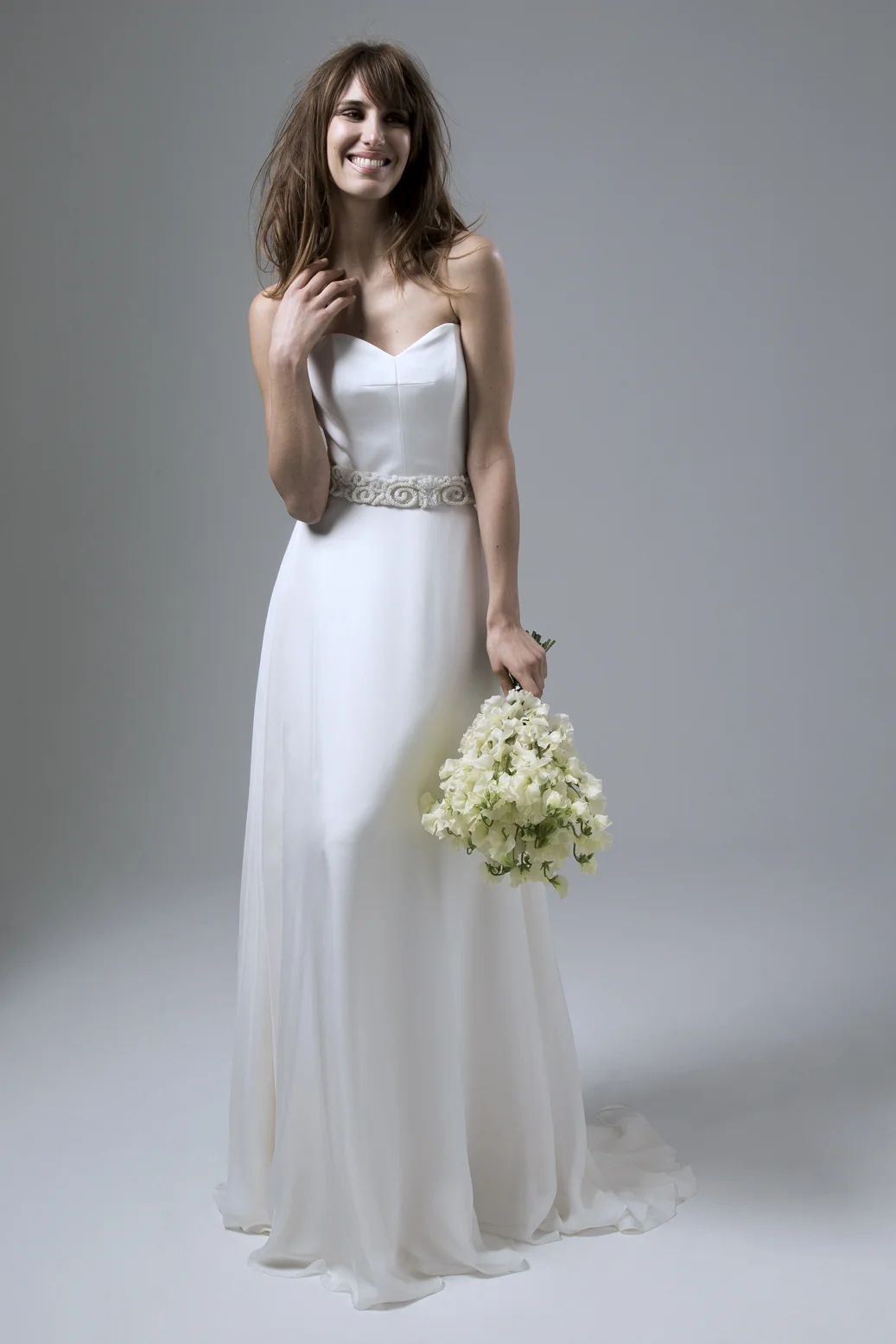 Isobel Crepe Corset and Lizzy Circular Chiffon Skirt by Halfpenny London