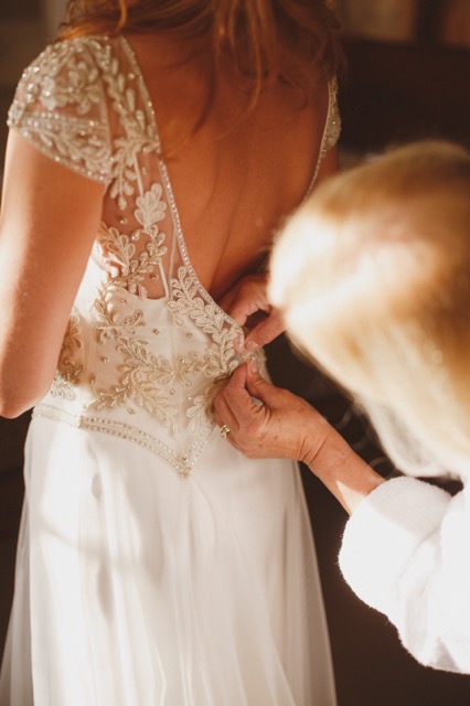 Beautiful Halfpenny London bride Katie wears the Marianne hand beaded and embroidered tulle wedding dress.jpeg