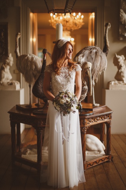 Beautiful Halfpenny London bride Katie wears the Marianne hand beaded and embroidered tulle wedding dress 8.jpeg