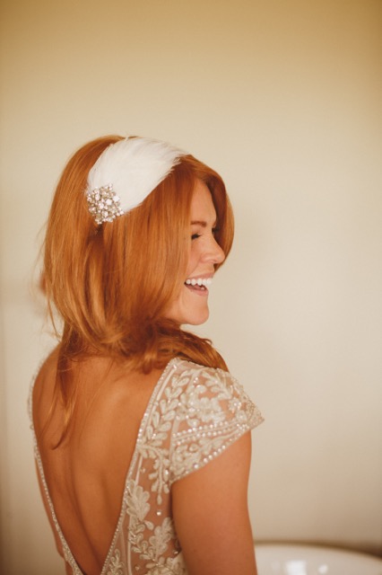 Beautiful Halfpenny London bride Katie wears the Marianne hand beaded and embroidered tulle wedding dress 1.jpeg