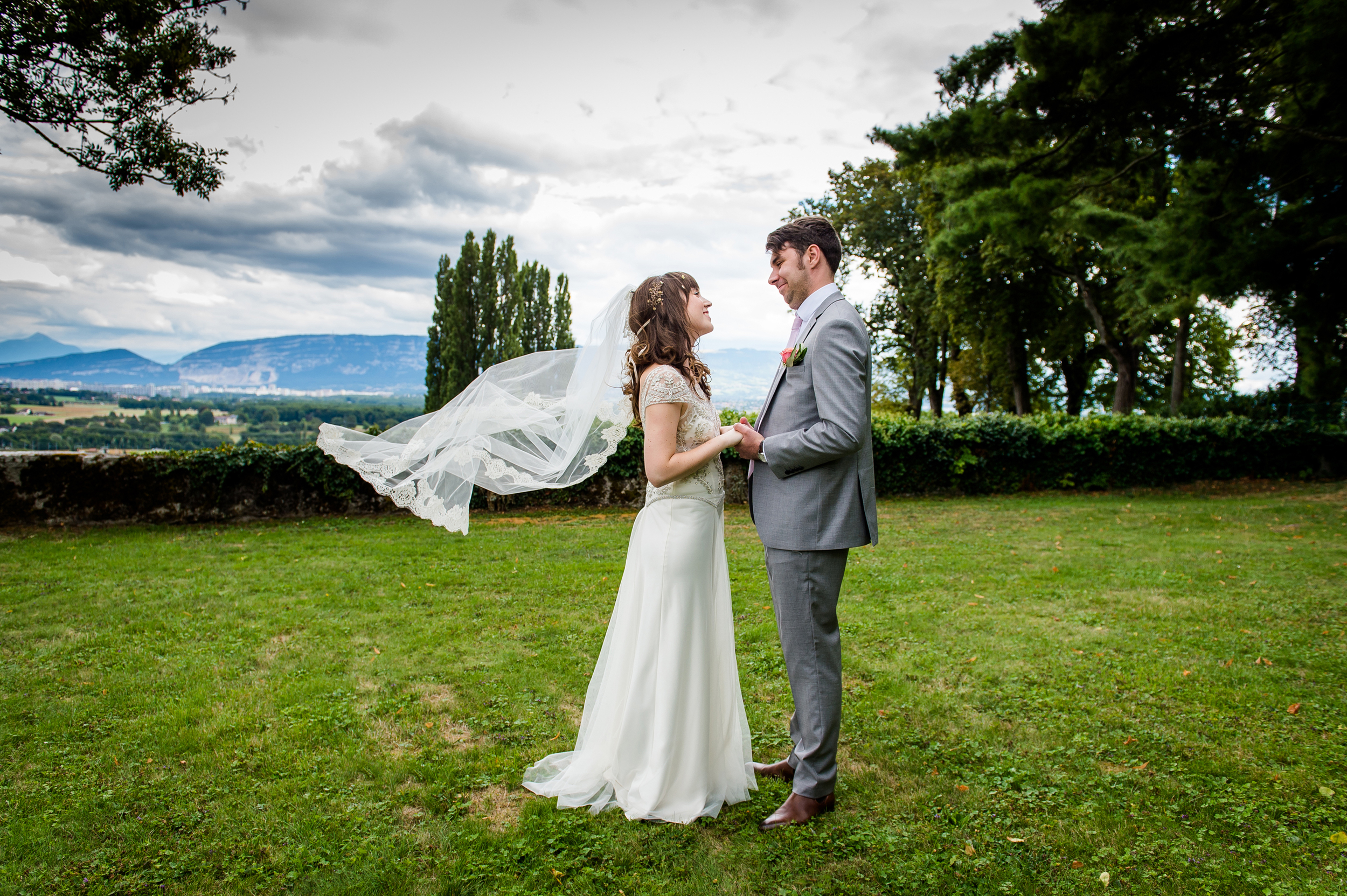 Beautiful Ella wore the beaded Marianne dress by Halfpenny London on her wedding day