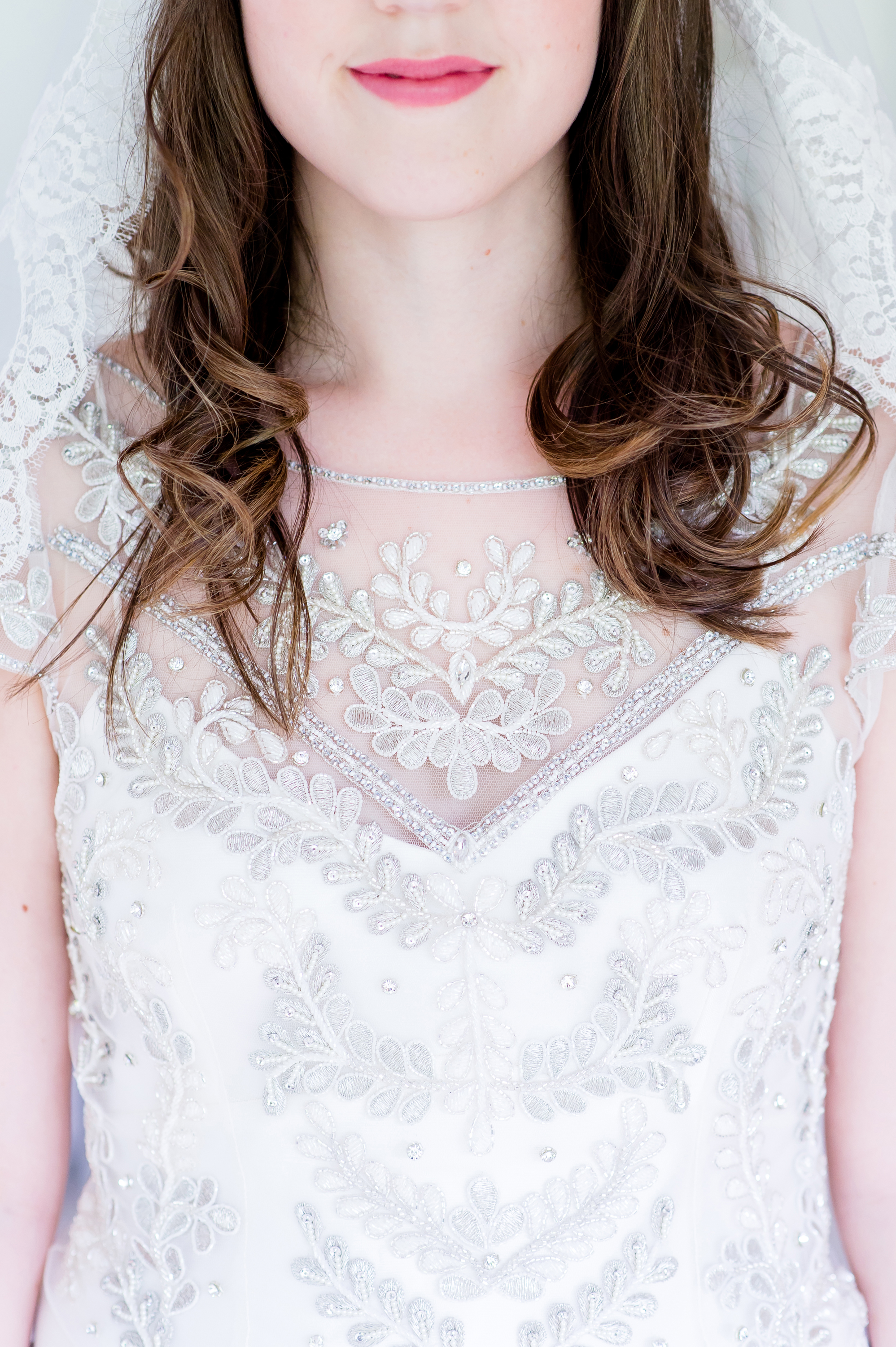 Beautiful Ella wore the beaded Marianne dress by Halfpenny London on her wedding day