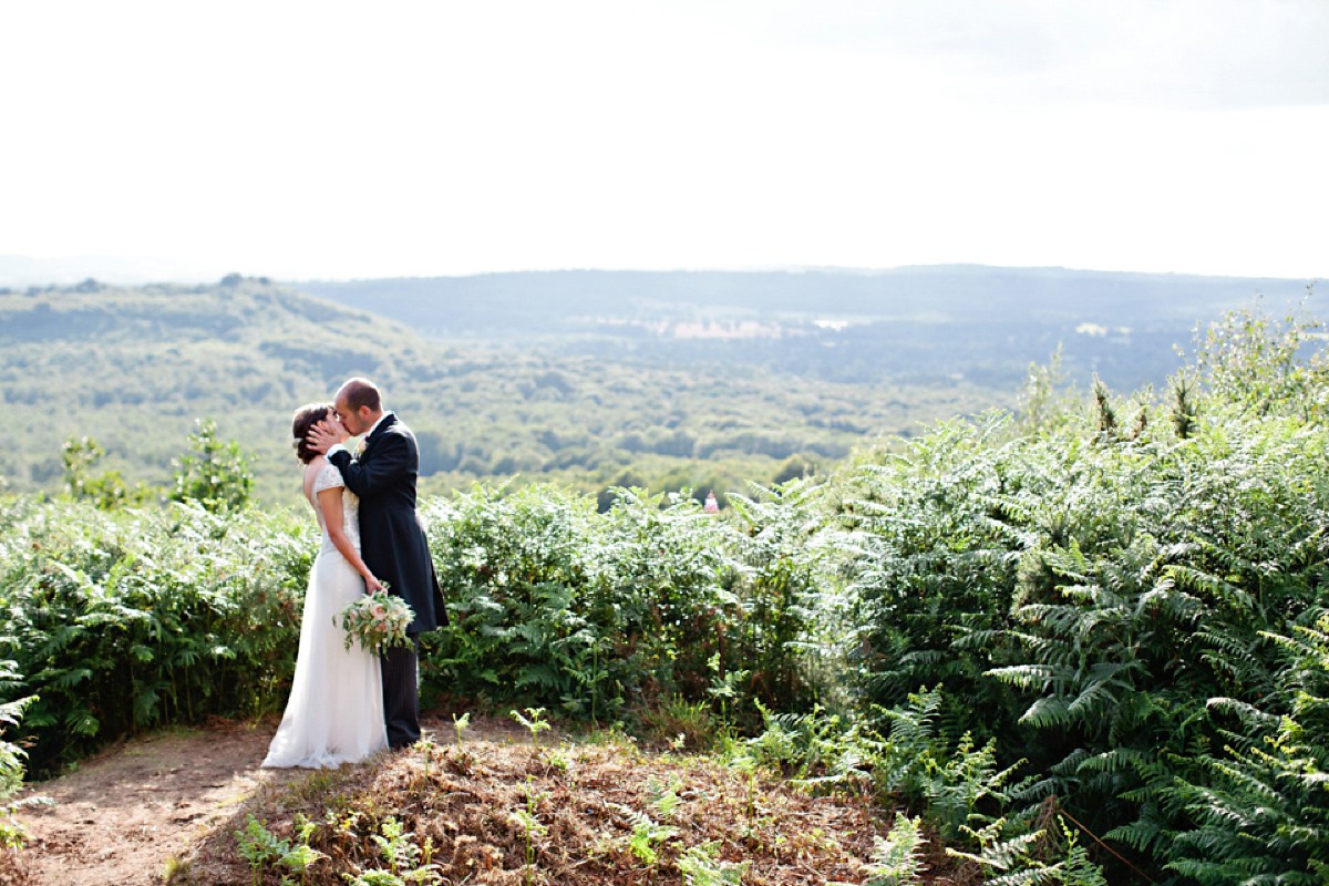 Gorgeous bride Sarah wore a wedding dress by Halfpenny London