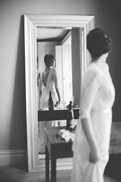 Beautiful Jude wears a wedding dress by Halfpenny London