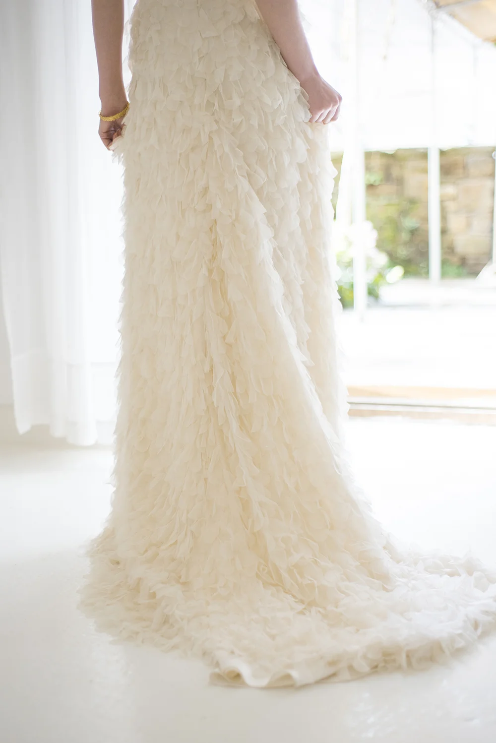 Halfpenny London wedding dress as seen on Rock My Wedding. Image by Georgina Harrison