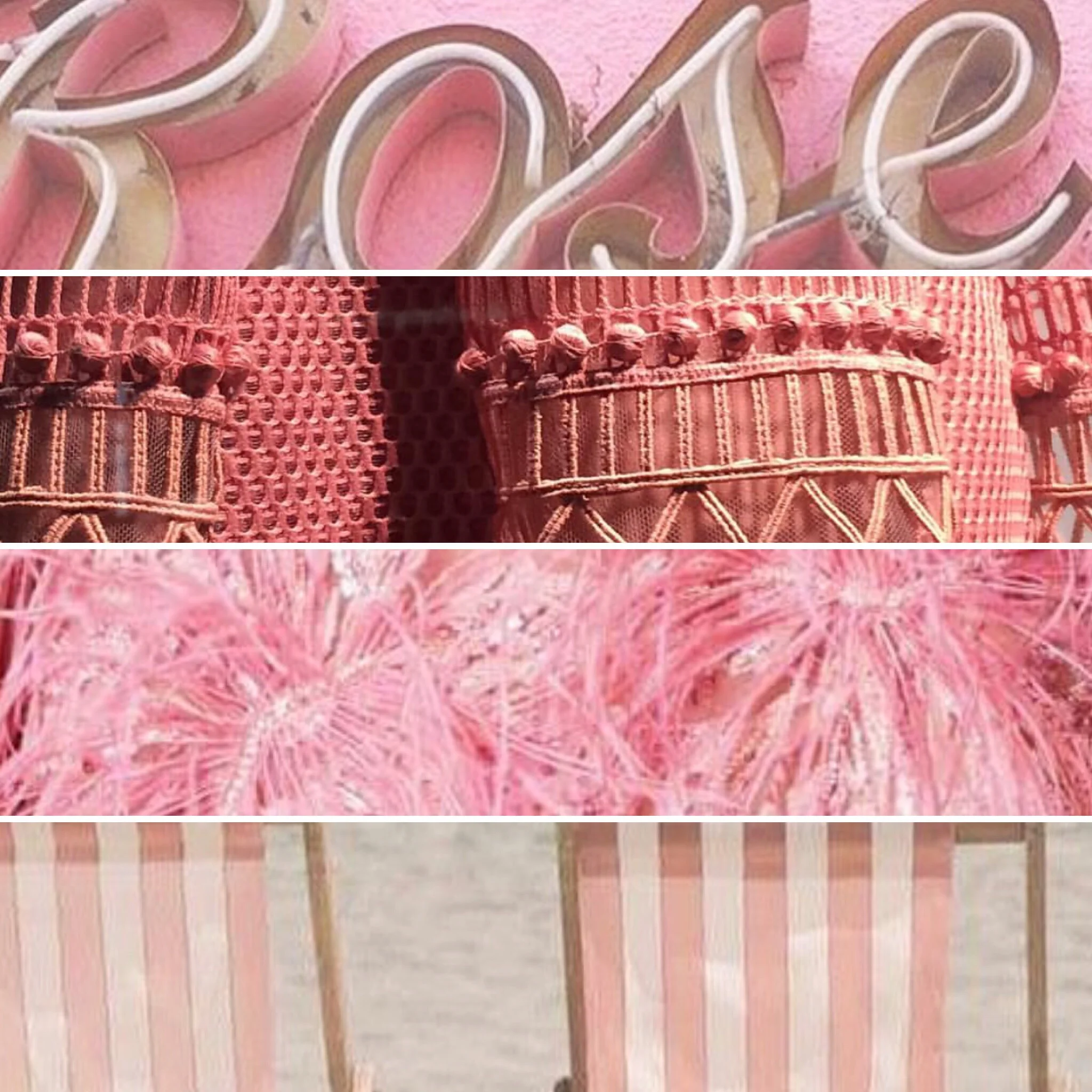 Pretty in pinks.... from neons to deck chair fabrics!
