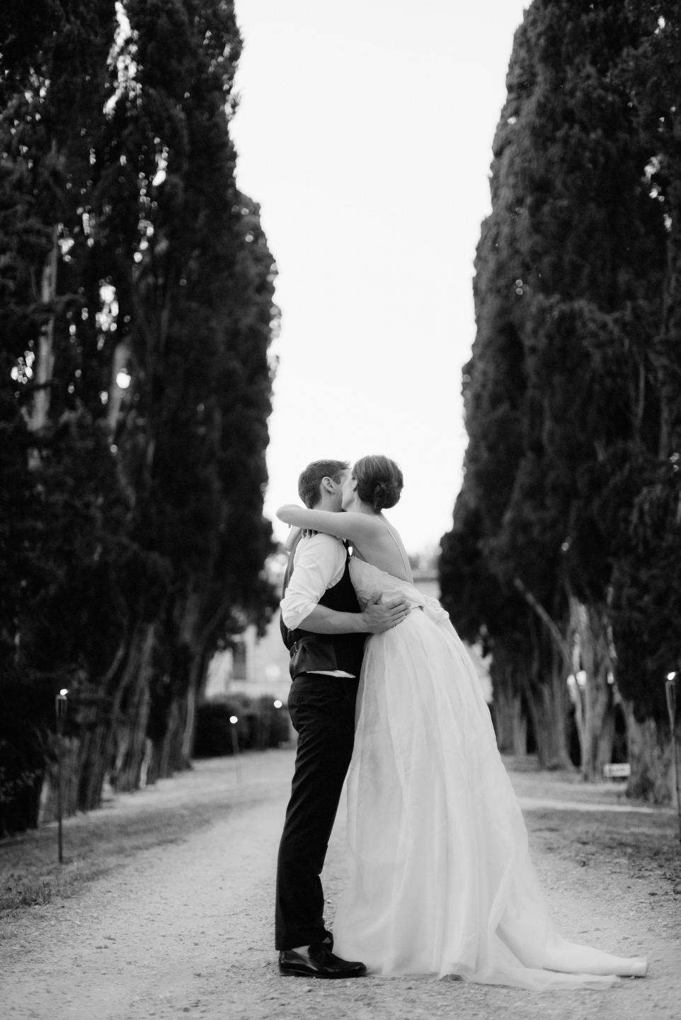 Beautiful bride Fran wears a wedding dress by Halfpenny London