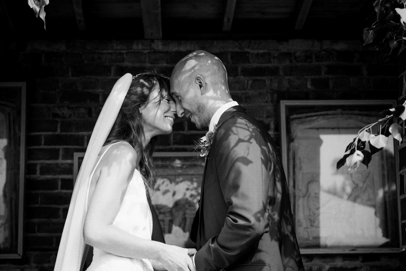 Beautiful bride Robyn wears a wedding dress by Halfpenny London
