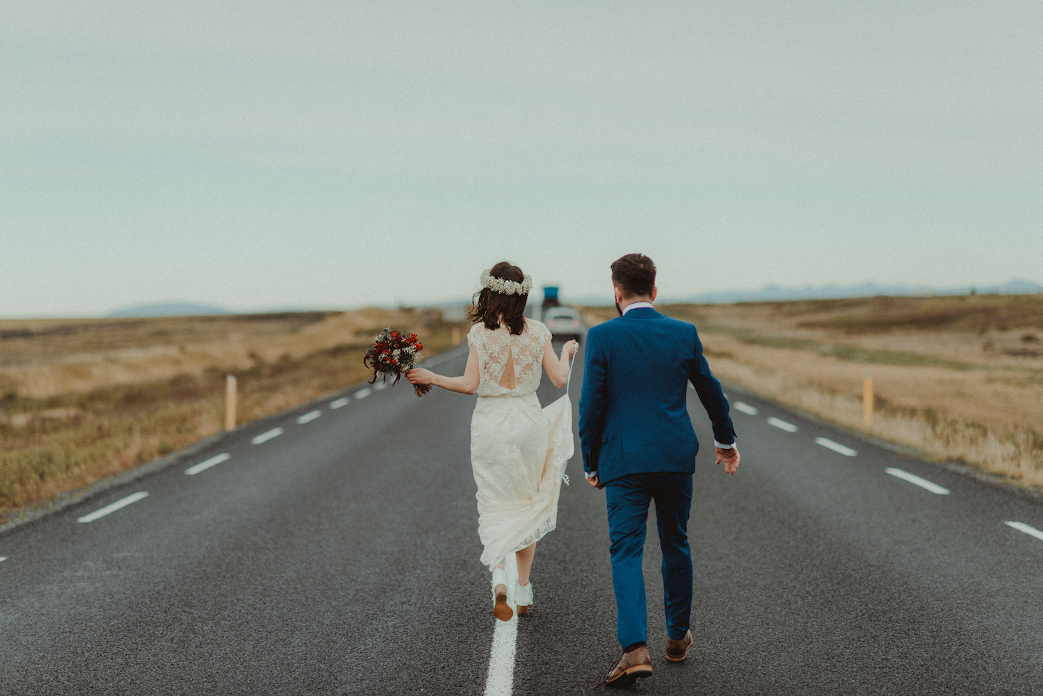Beautiful bride Lisa wore a Lydia Rose Halfpenny London wedding dress | Image by Neil Thomas Douglas | Iceland wedding
