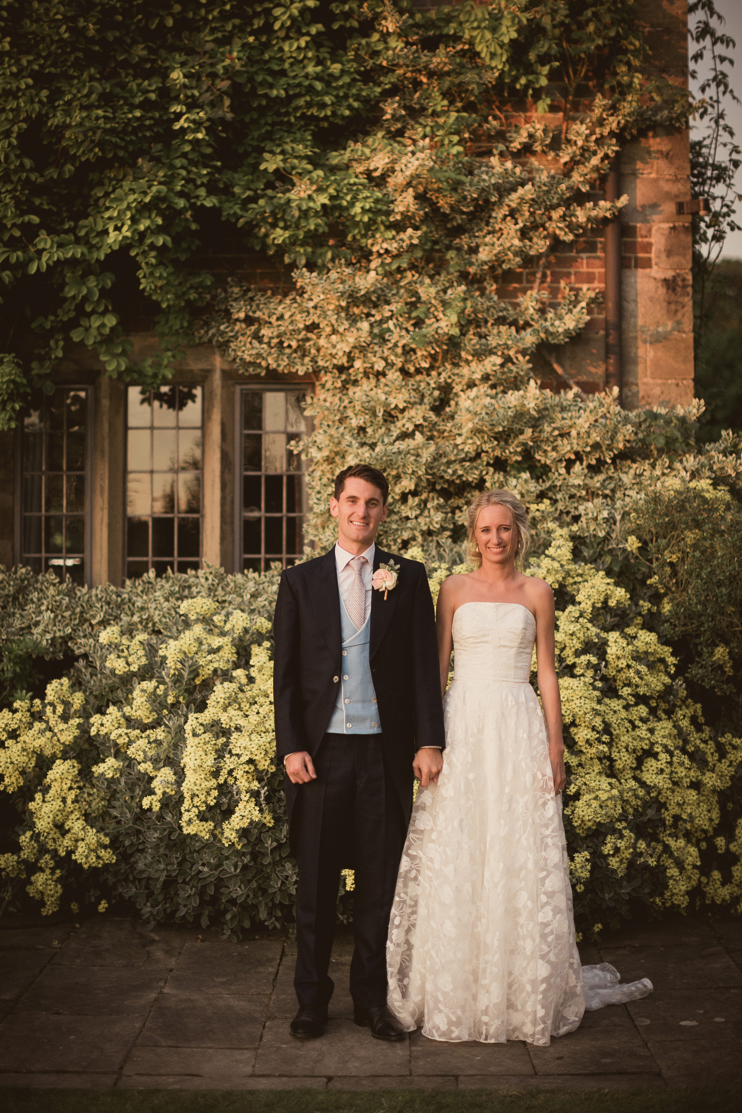 Beautiful bride Lucy wears a wedding dress by Halfpenny London
