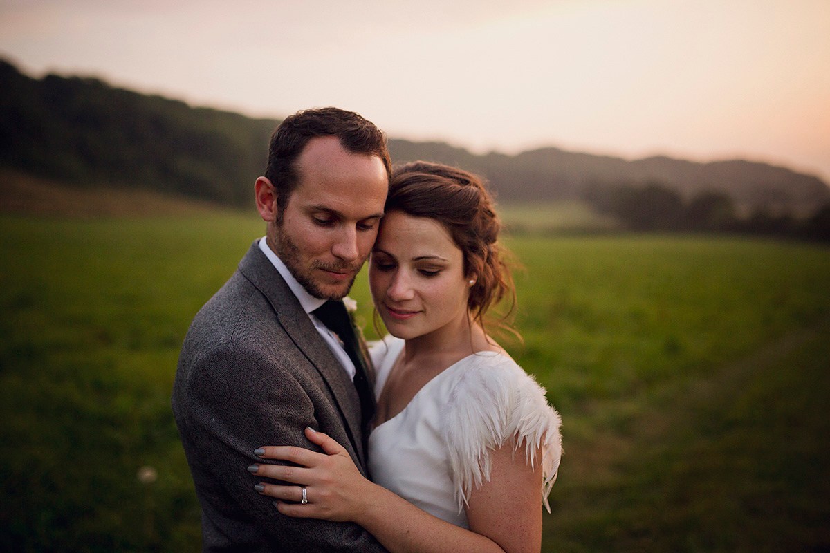 Beautiful bride Lucy wore a wedding dress by Halfpenny London