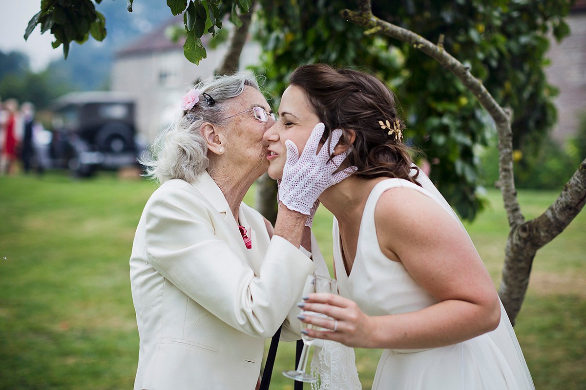 Beautiful bride Lucy wore a wedding dress by Halfpenny London