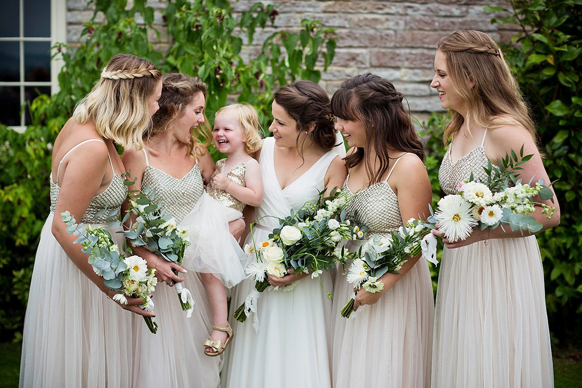 Beautiful bride Lucy wore a wedding dress by Halfpenny London