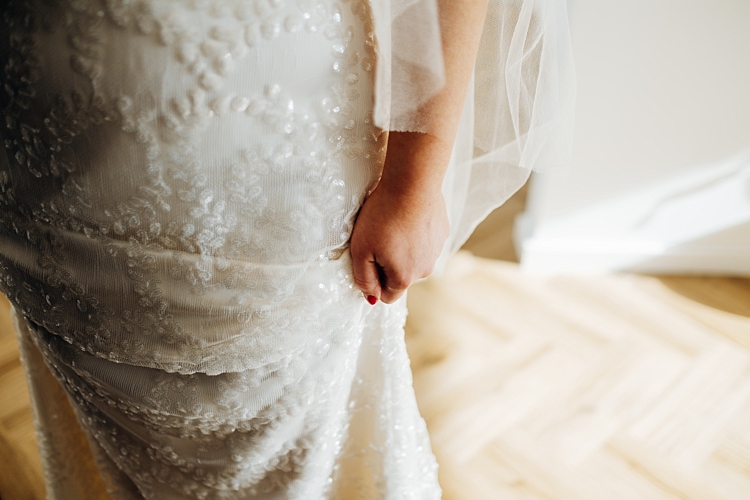 Beautiful bride Jasmyn wears a wedding dress by Halfpenny London
