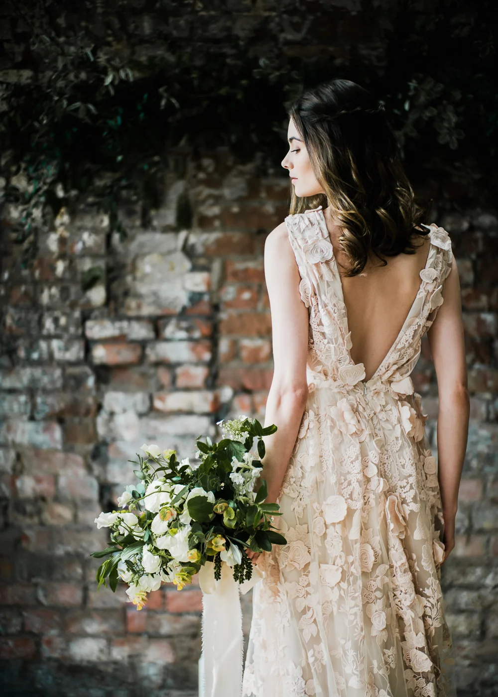 Wedding dress by Halfpenny London featured on Rock My Wedding blog | Image by John Barwood Photography