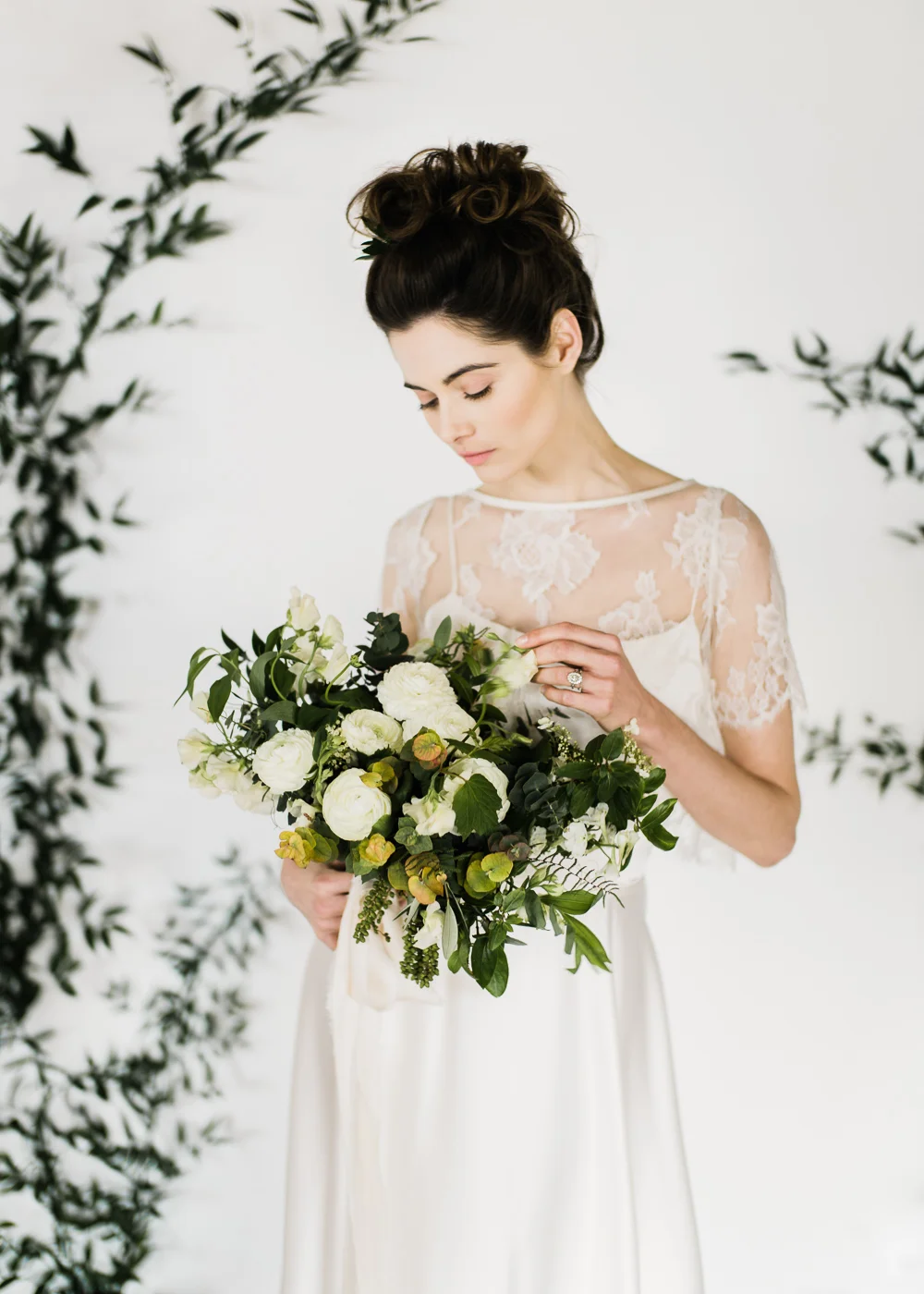 Wedding dress by Halfpenny London featured on Rock My Wedding blog | Image by John Barwood Photography