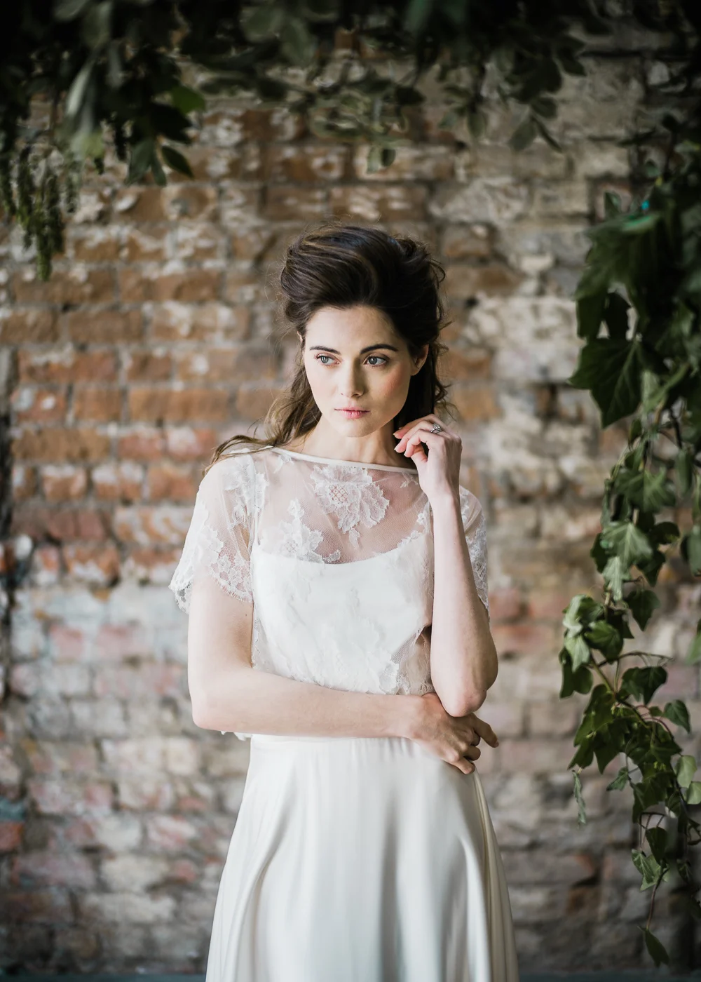 Wedding dress by Halfpenny London featured on Rock My Wedding blog | Image by John Barwood Photography