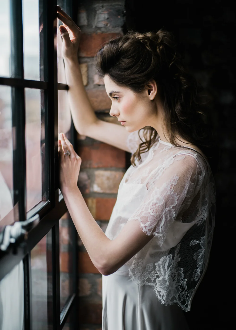 Wedding dress by Halfpenny London featured on Rock My Wedding blog | Image by John Barwood Photography