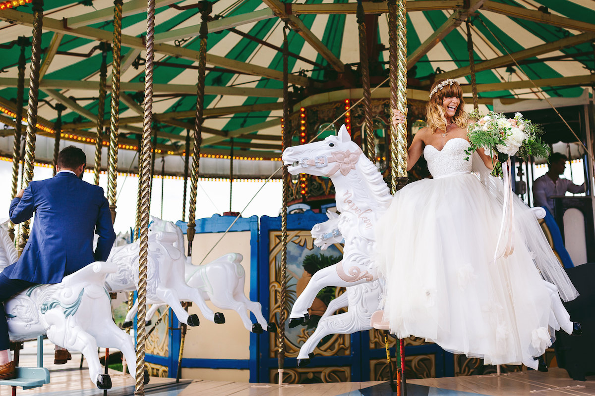 Beautiful bride Alexina wore a wedding dress by Halfpenny London