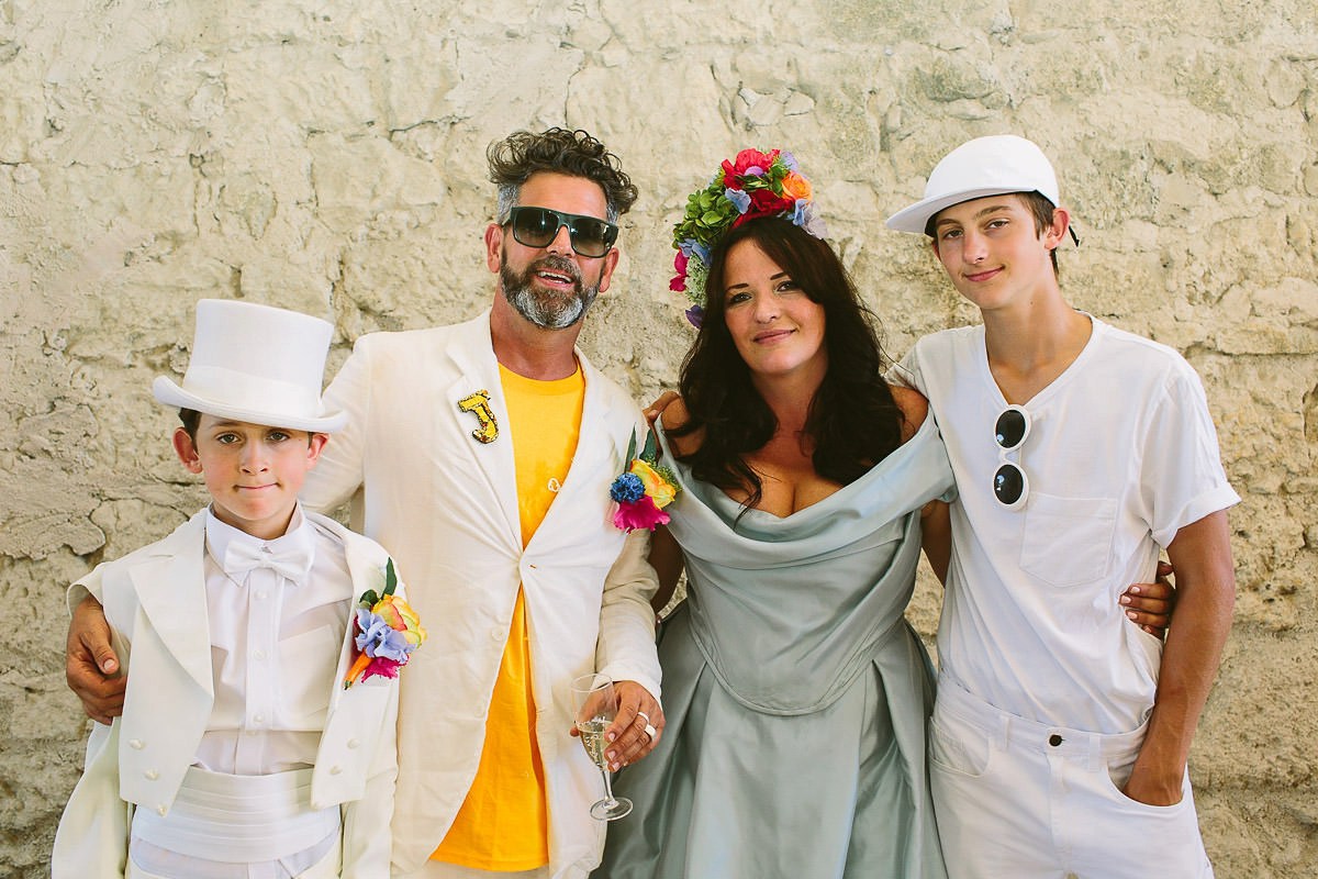 Beautiful bride Jess wore a blue wedding dress by Halfpenny London in a stunning colourful ceremony